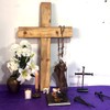 TRASEXTRA Jesus Cross,Wrought Iron Decorative Nails,Hand Forged Nails,Hand Forged Crucifixion