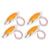 4pcs 6.5in 16LED Oval Side Marker Light 12V DC Shockproof