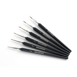 KOLAMOON 6pcs Fine Surface Brush Fine Brush Painting Oil Painting Brush Gradient Brush Plastic Model Painting Brush Model Brush Ink Painting Watercolor Japanese Painting