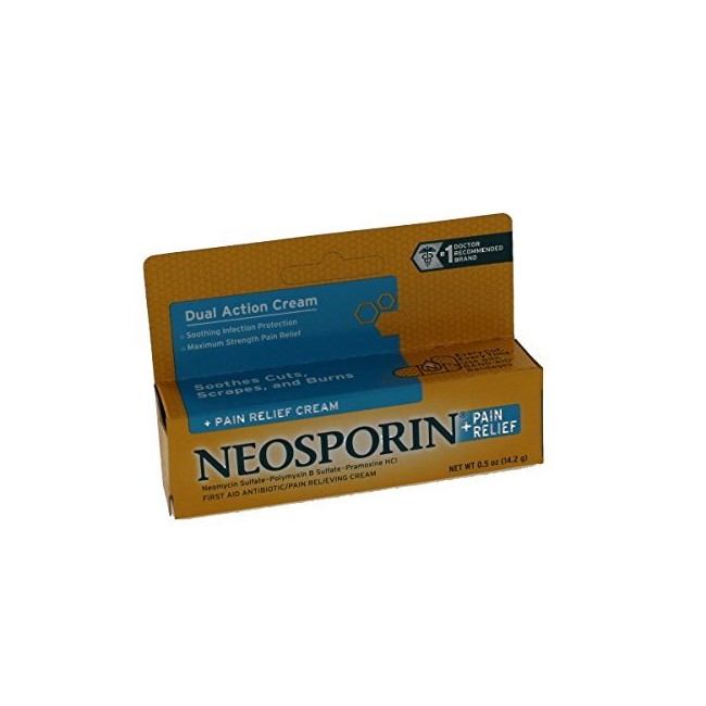 Neosporin Plus Cream Pain Relief, 0.5 OZ by Neosporin