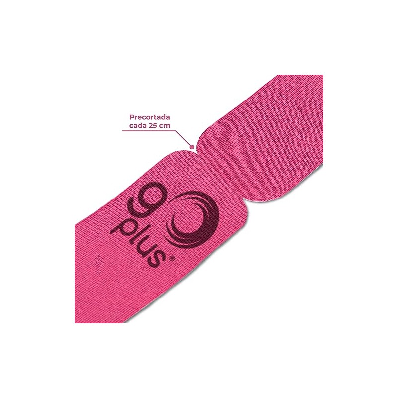 Cinta Kinesiológica Rosa 5m Pre-cortada Go Plus (3)