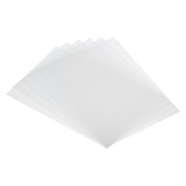 PATIKIL 7.87 x 11.4 Inch Shrink Plastic Sheets, 6 Pack Printable Sanded Blank Heat Shrink Art Film Paper for Creative Craft, DIY Making, Ornaments, White