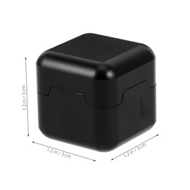 Kisangel Billiard Cue Chalk Holder Aluminum Chalk Case Nonmagnetic Base Portable Billiard Accessory for Players