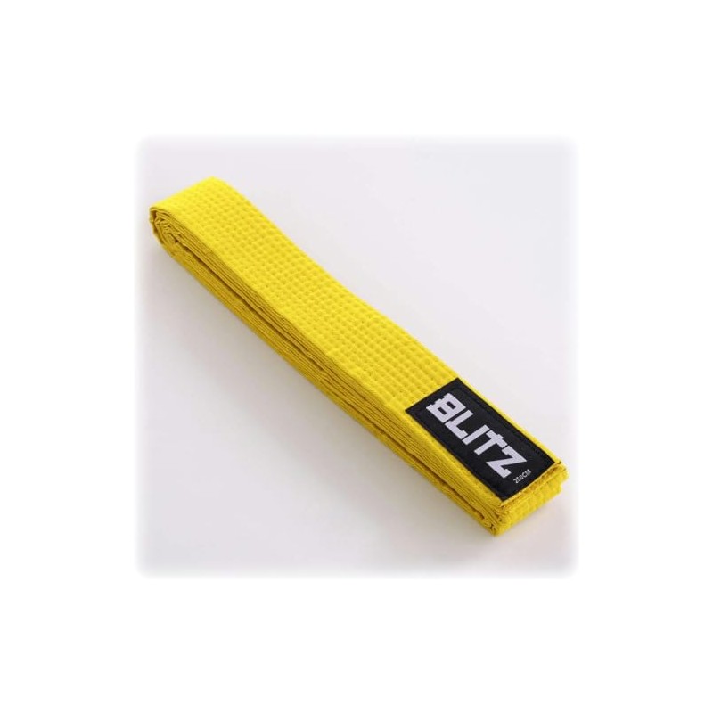 Blitz Plain Coloured Belt - Yellow - 200cm