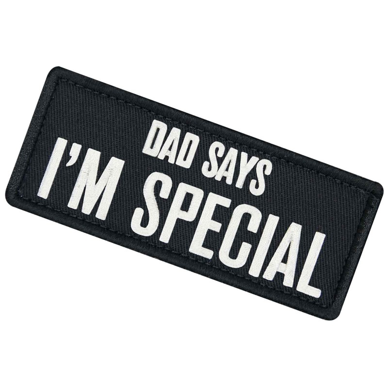 Dad Says I'm Special Patch Embroidered Badge Applique Fastener Hook
