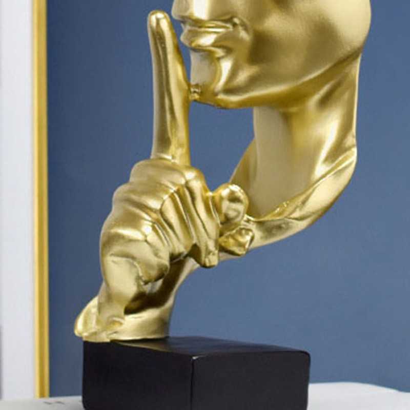 Thinker Statue Vivid Shape Compact Synthetic Resin Attractive Decorative Silence