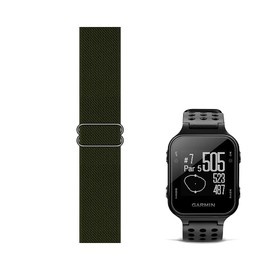 C2D JOY Stretchy Loop Nylon Strap Compatible with Garmin Approach S20/S5/S6 Watch Bands Replacement Accessory Adjustable Elastic - Army Green