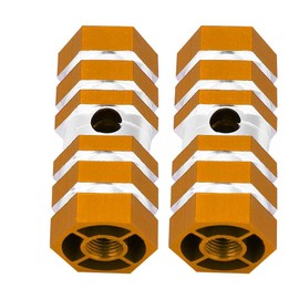 VGEBY1 - Clavijas para pedales de eje trasero de bicicleta BMX (doradas)