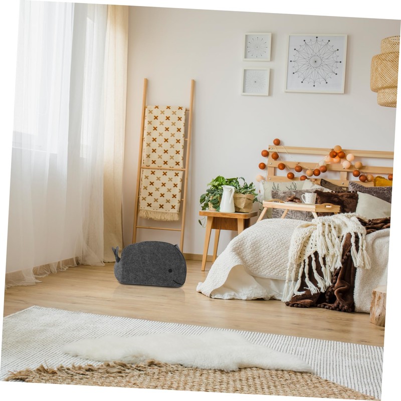 KOMBIUDA 3 Pcs Sundries Basket Felt Toy Storage Bin Adorable