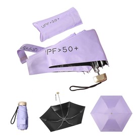 JunyueLiang Sun Umbrella, Light Blocking, Heat-Shielding Folding Umbrella, Compact, Portable, Convenient Storage Pouch, For Both Sunny and Rainy Weather, UV Protection, Lightweight, Stylish, Women's,