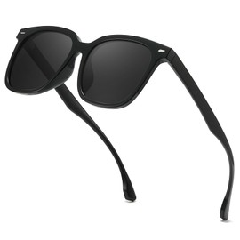 IGnaef Trendy Square Polarized Sunglasses for Women Big/Lightweight Frame Shades IF521