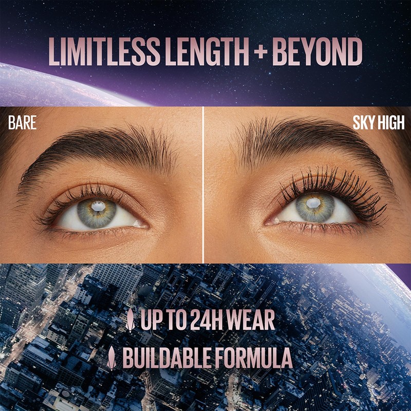 Maybelline New York Lash Sensational Space Diamond Silver Glitter Topcoat