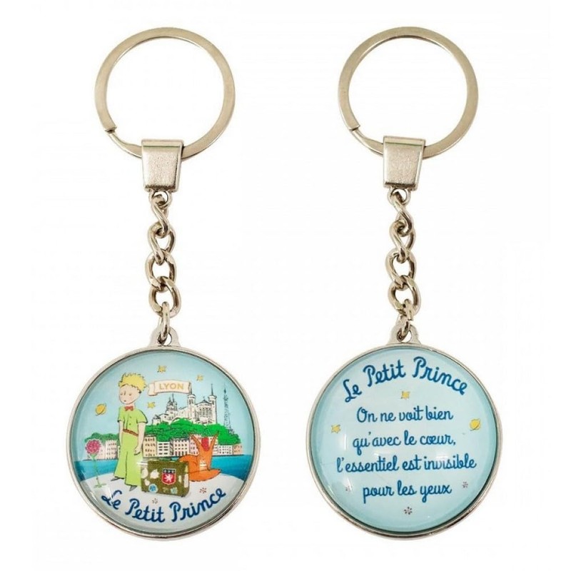 Round Glass Keyring Collection The Little Prince (Lyon), Multi-Colour, Medium,