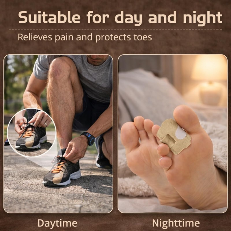 4Pack Hammer Toe Straightener, Toe Straighteners for Bent Toes, Hammer