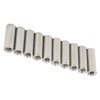 20Pcs M6 Female Thread Coupling Nut Practical Rustproof Stainless Steel