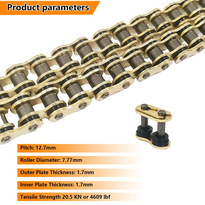 420 X-Ring Chain, 128 Links for 100cc 110cc 125cc Mini