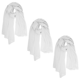 Love My Fashions® 3pack Ladies Chiffon Scarves Sheer Wrap For Women UK Soft Plain Neck Scarf for Wedding Girls 170x70 cm shawl Lightweight Silky Soft Headscarf