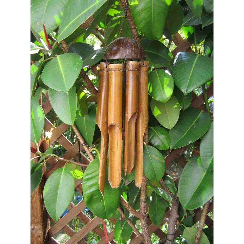 90 cm Large Wind Chime Feng Shui Garden Weatherproof Bamboo