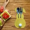 12 Pcs Easter Bunny Utensil Cutlery Holders Bunny Rabbit Shape