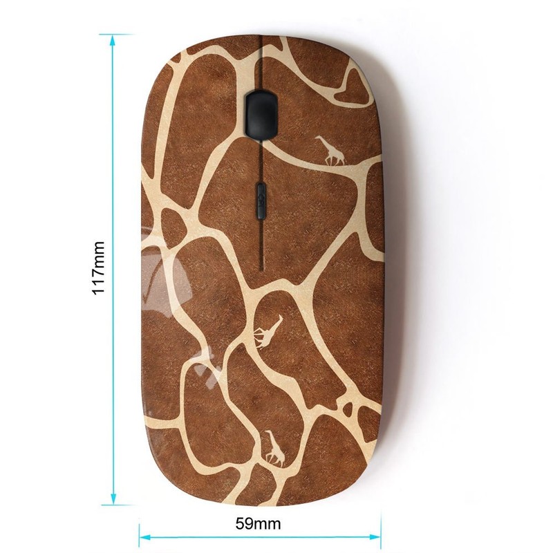 KawaiiMouse [ Optical 2.4G Wireless Mouse ] Giraffe Pattern