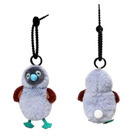 Ruzucoda Plush Keychain Stuffed Animal Robin Bird Key Chain Decorative Bag Pendants (Blue-footed booby)