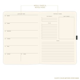 Graphique 2025 Apollo Business Planner | 18 Month Organizer, July 2024 - Dec. 2025 | Weekly & Monthly Spreads | To-Do List & Note Pages | Pen Loop | Vegan Leather | Classic Yellow | 8” x 10”