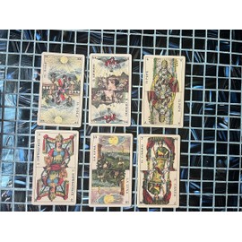 Vieux Monde Express Tarot Della Rocca & Guide | Second Edition | Tarot Milanese | for Divination | 78 Cards | Full Size