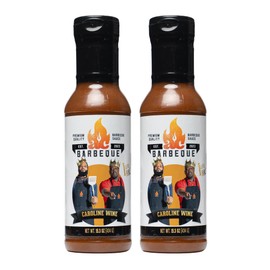 AC Barbeque Sauce - CAROLINE WINE (AKA AC GOLD) Carolina Style Mustard BBQ Sauce Perfect for Pulled Pork, Chicken, Veggies and More, No MSG, 14.8oz Bottle (2 Pack)