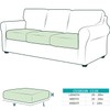 AURLOE Waterproof Sofa Slipcovers 3Pieces Stretch Couch Cover Furniture Protector