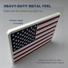 American Flag Metal Fridge Magnet, Square 3D Zinc Alloy Refrigerator