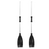 125cm/49.2in Detachable Afloat Oars Aluminum Alloy Paddles Dual End Portable