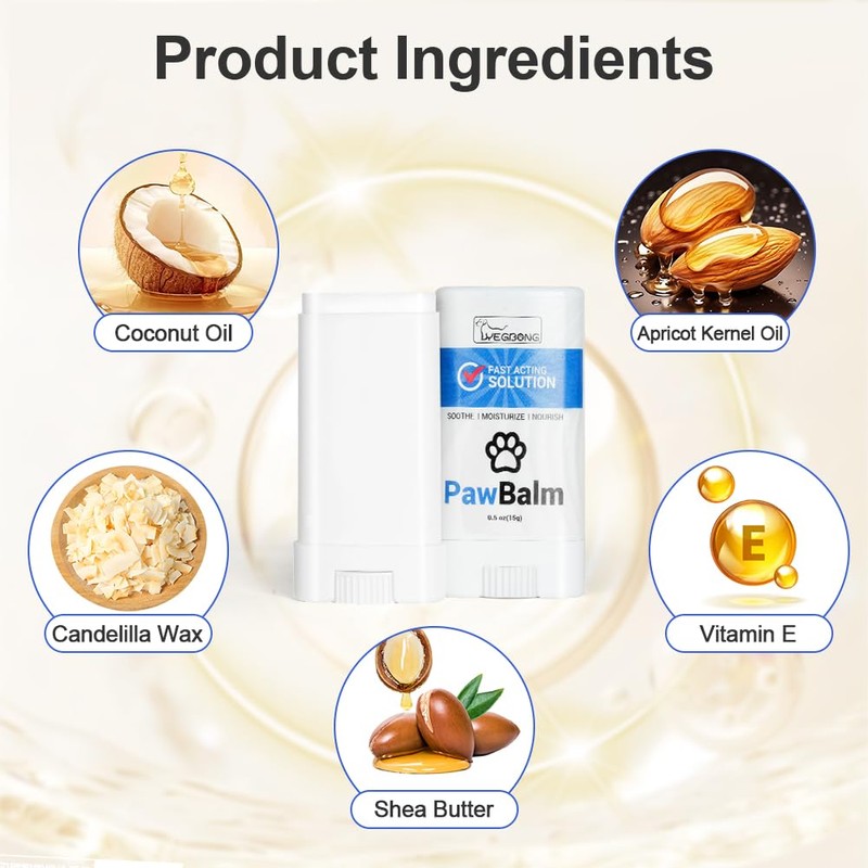 Aomig Dog Paw Balm, Natural Cat and Dog Paw Balm,