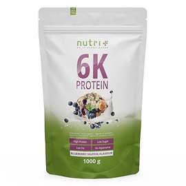 Nutri + Proteinpulver Blueberry Muffin 1 kg - Eiwei√ü-Mix Blaubeere - Mehrkomponenten Eiwei√üpulver - Sojaprotein + Erbsenproteinisolat Proteinmischung