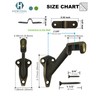 Handrail Brackets Wall Mounted Antique Brass Zinc Stair Railing Support