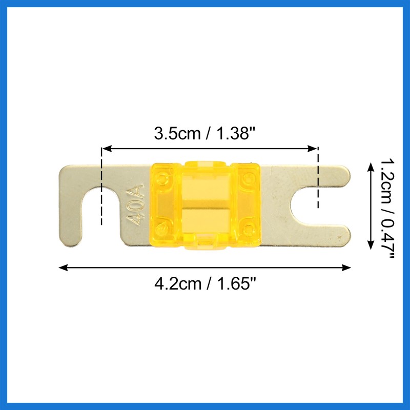 VekAuto 6pcs 40A AFS Mini ANL Fuse for Car Truck