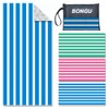 BonGu Beach Towel Oversized Stripe 180x90cm, Quick Dry Sand Free