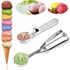 Prima Traditional Stainless Steel Ice Cream Scoop