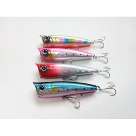 Splash From Head Popper 4 Colors 24g 90F Sardine Redhead Candy Pink Yellowtail Flutter Topwater Blue Bubble Popping Splash Splash Squirrel Sea Bass Floating Pencil Bait Tuna (Set of 4 Colors)