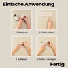 Miss Sophie Nagelfolie - Delicate Tips - Transparent, Glitzer, Weiß,
