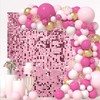 Pink Shimmer Wall Backdrop 36 Panels Cover 6 x 6