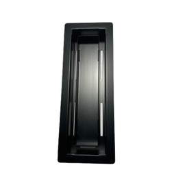 3x10 Metal Aria Floor Register Matte Black, Air Vent, Flush mount aria floor vent