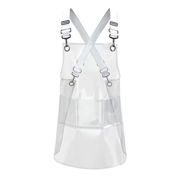 MIKI WELL Cross-back Adjustable Apron With 3 Pockets Hair Salon