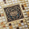 10x10cm Floor Drain Antique Copper Anti Odor Bathroom Floor Drainer