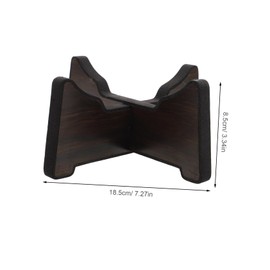 SUPVOX Percussion Instrument Holder Sturdy Wood Drum Stand for Handpan Elegant Display Rack with Protective Padding Easy Assembly Compatible with Various Percussion Instruments