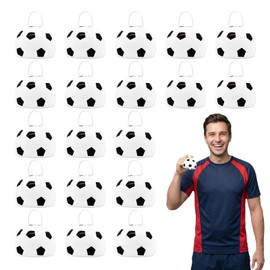 20 Pcs Football Cowbells, 3 Inch Metal Sports Cowbells Bulk with Handle, Novelty Hand Percussion Noise Makers for Sporting Events Football Games Party Favor Supplies