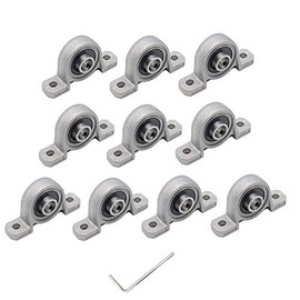 Eowpower 10 Pieces 8 mm Bore Diameter Ball Mounted Pillow Block Insert Bearings