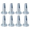 uxcell Caster Sockets, 8pcs 3/8" x 1-1/4"(9.5x31mm) Metal Caster Stem
