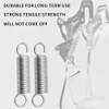 QUETTO Extension Springs, Stainless Steel, Dual Hook Ends, 4 Pieces
