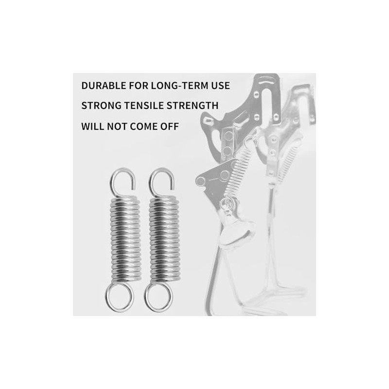 QUETTO Extension Springs, Stainless Steel, Dual Hook Ends, 4 Pieces