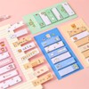 120Pcs Yellow Cute Girl Animal Sticky Notes Kawaii Cartoon Pattern